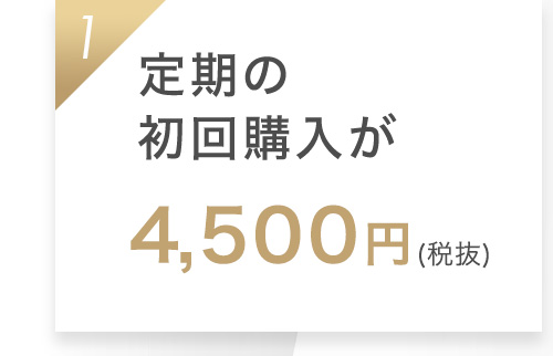 1 定期の初回購入が1,980円(税抜)