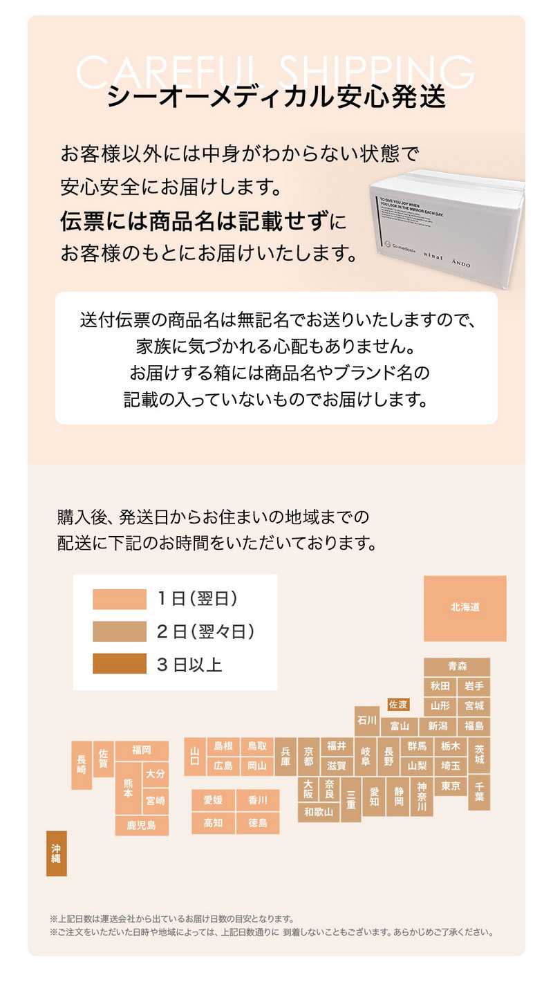 安心安全 発送