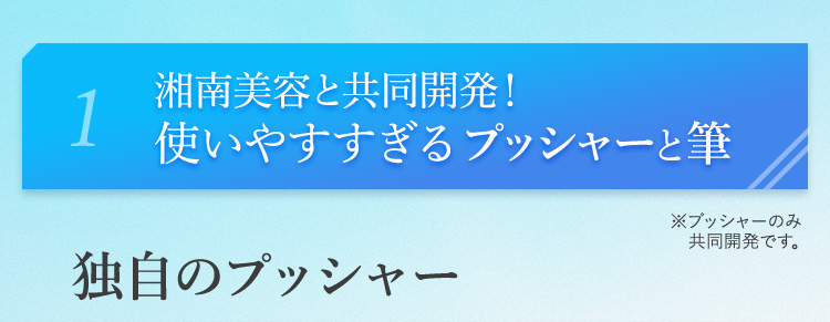 1湘南美容と共同開発！使いやすすぎるプッシャーと筆独自のプッシャー※プッシャーのみ共同開発です。のコピー